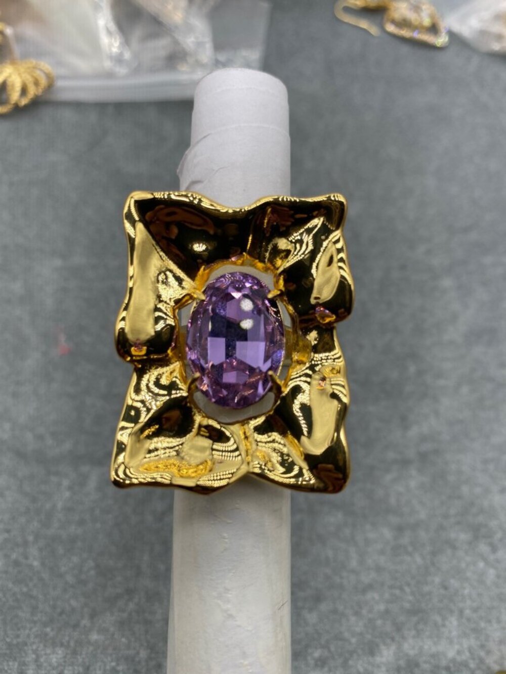 Alexis Bittar Candy Collection Large Gemstone Ring Size 7